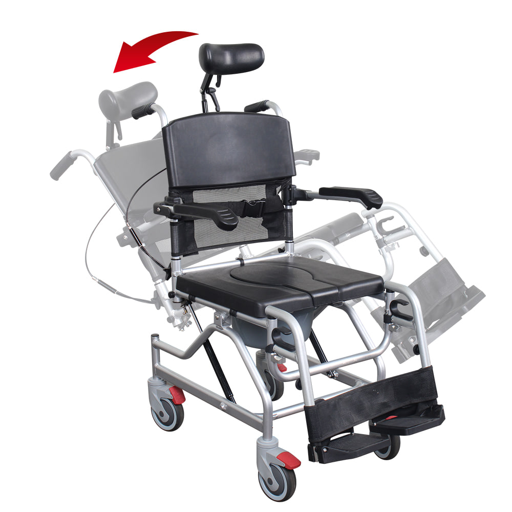 샤워용 목욕 알루미늄 휠체어 이동변기 환자 노인 장애인