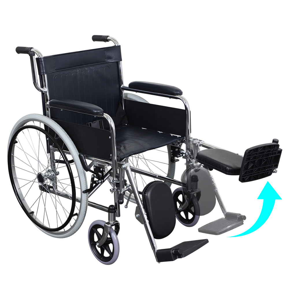 휠체어 장애인 노인 접이식 거상형 스틸